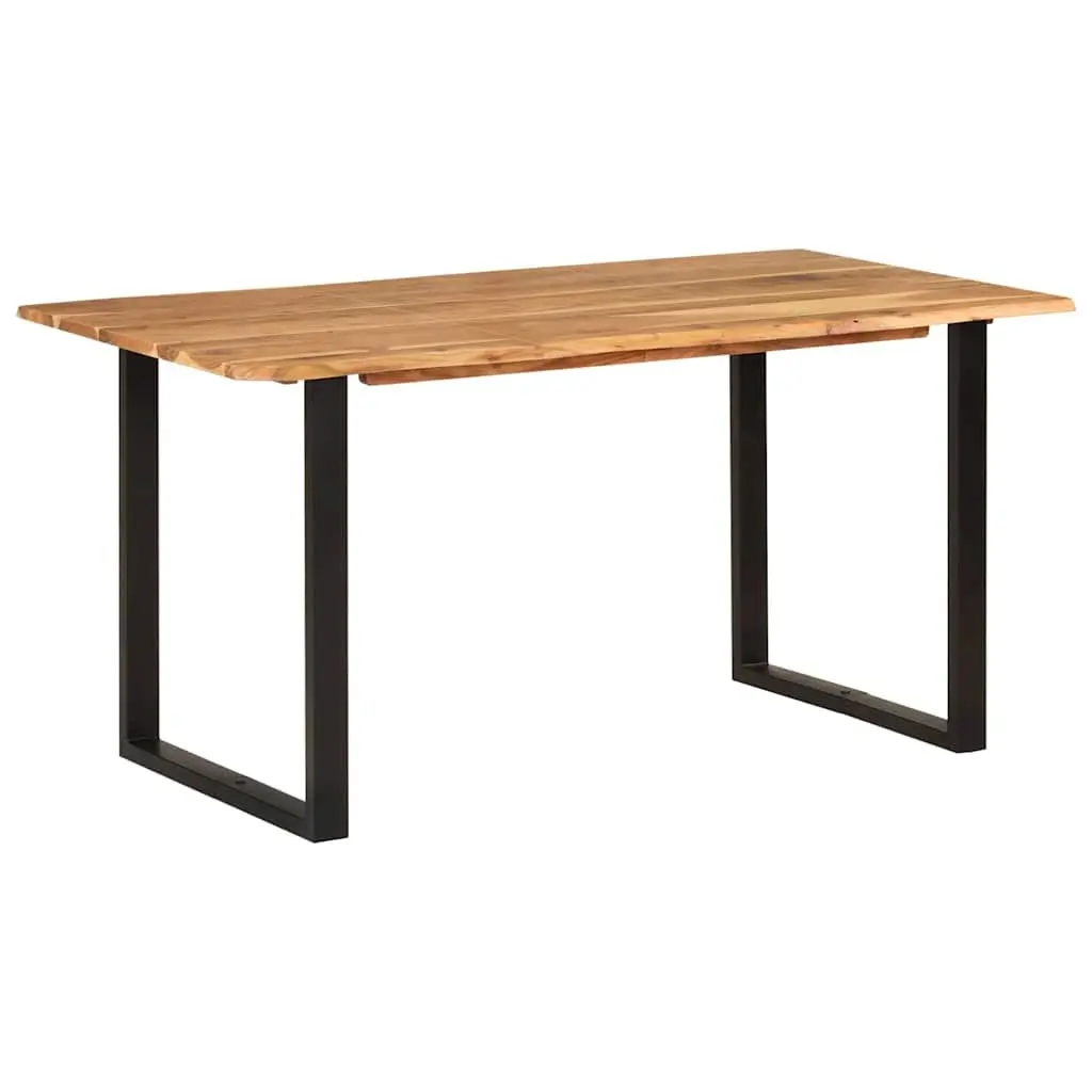 Dining Table Solid Wood 154x80x76 cm Brown Industrial Rustic Style
