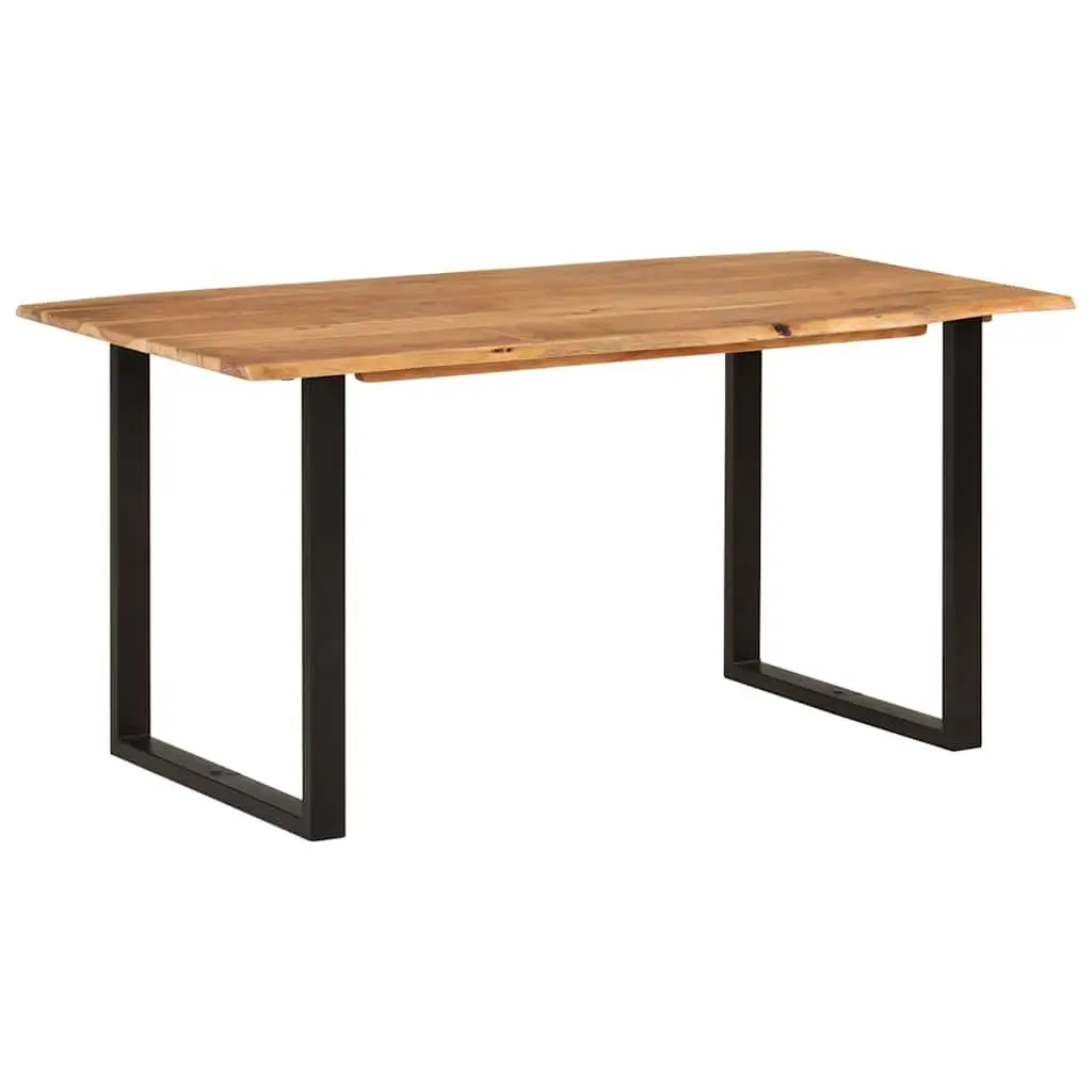 Dining Table Solid Wood 154x80x76 cm Brown Industrial Rustic Style