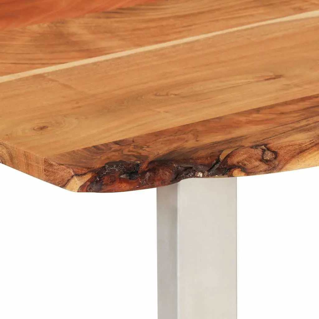 Solid Acacia Wood Dining Table 180x90x76cm