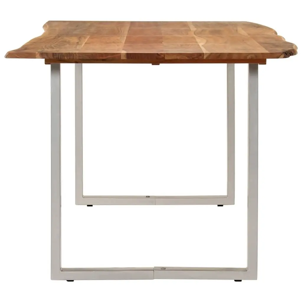 Solid Acacia Wood Dining Table 180x90x76cm