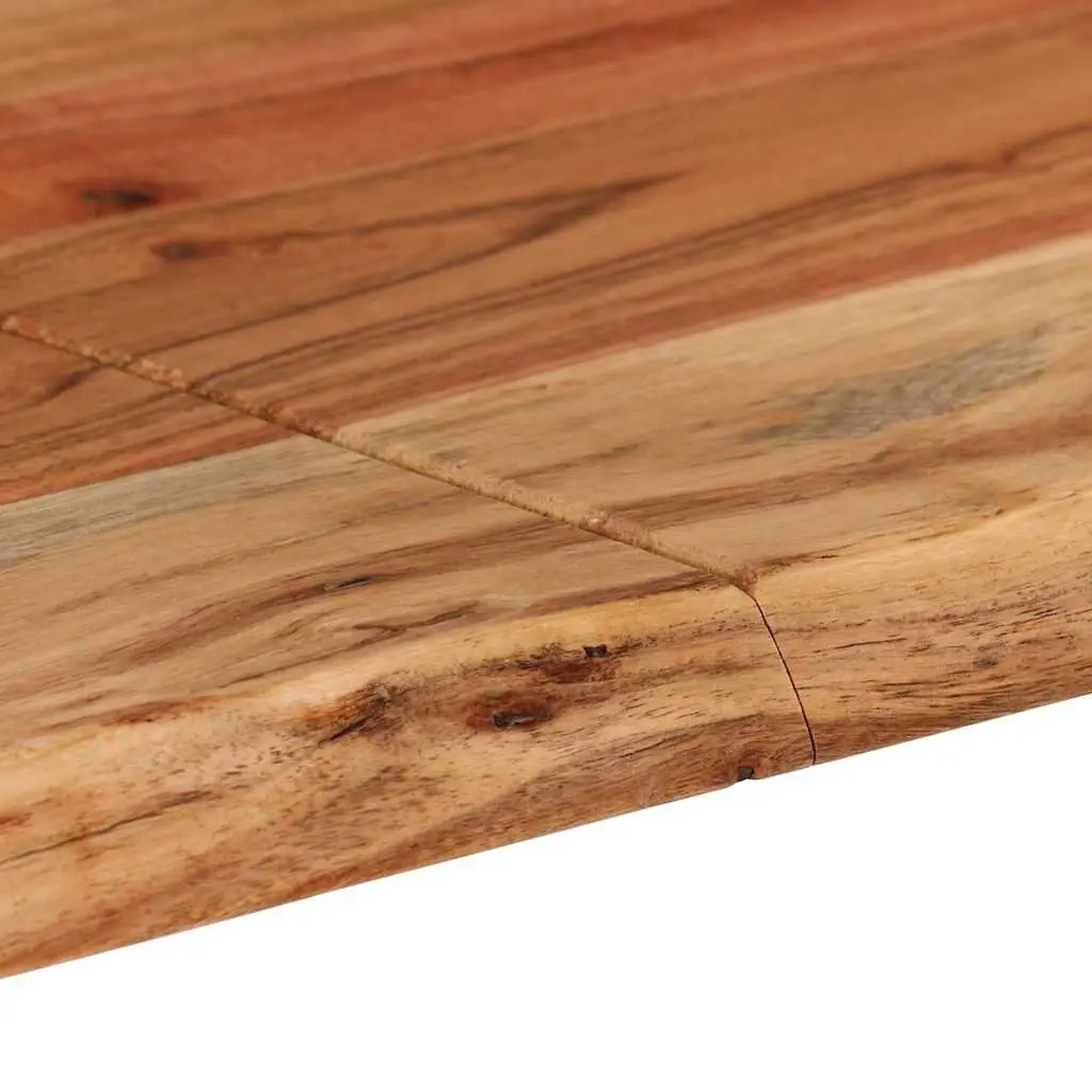 Dining Table 154x80x76cm Solid Acacia Wood Industrial Rustic Kitchen Furniture