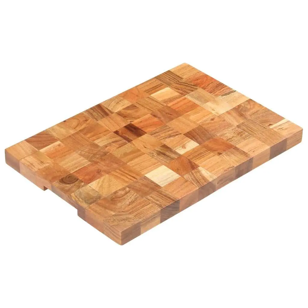 Cutting Board Solid Acacia Wood 50x34x3.8 cm Brown