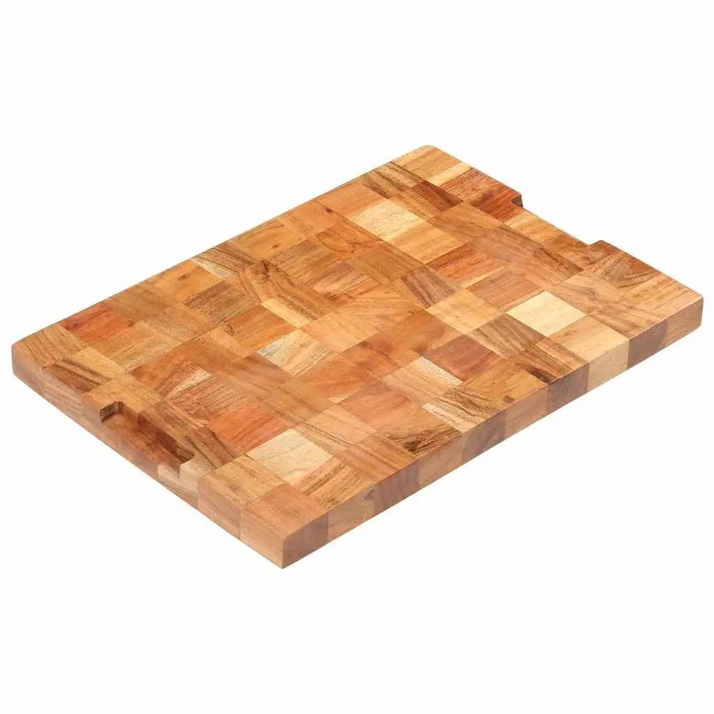 Cutting Board Solid Acacia Wood 50x34x3.8 cm Brown