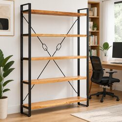 5-Tier Bookcase for Books and Decor