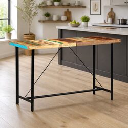 Practical Bar Table for Dining and Kitchen Use - 180x70x107 cm