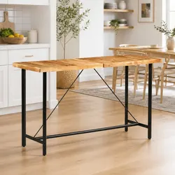 Practical Bar Table for Dining and Entertaining 180x70x107 cm
