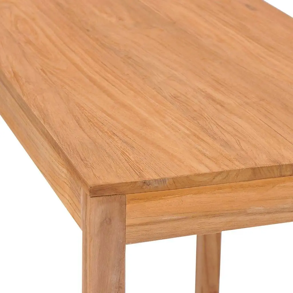 Outdoor Bar Table Solid Teak Wood Brown 110x60x105cm Colonial Style Patio Dining Furniture