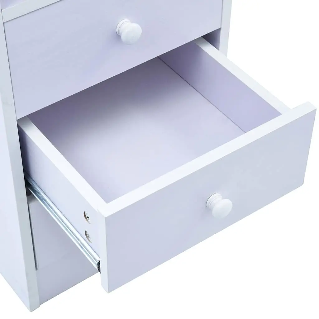 Children's Study Desk Ergonomic Tiltable White Engineered Wood with Storage