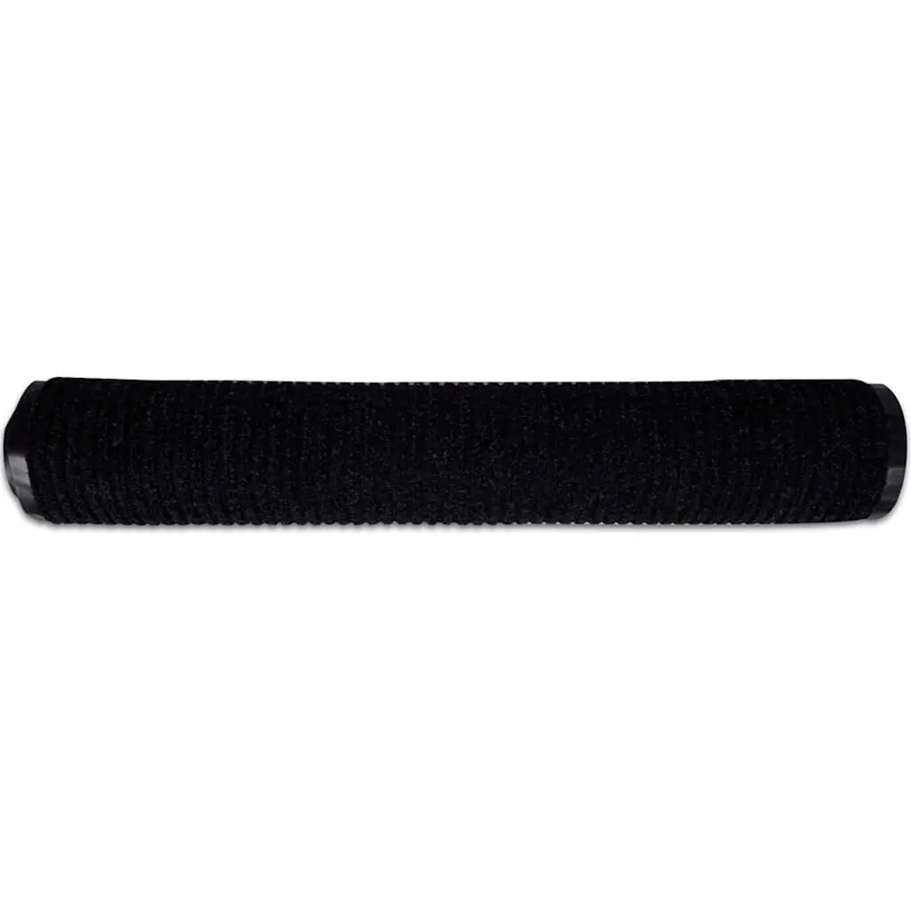 Black Door Mat 117x220cm Non-Slip PVC Backing Indoor Outdoor Entrance Hallway