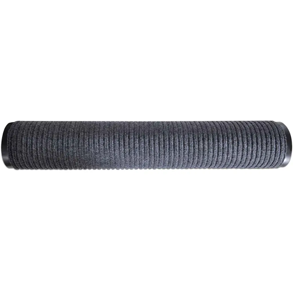 Grey Door Mat 117x220cm PVC Non-slip Backing Floor Protection
