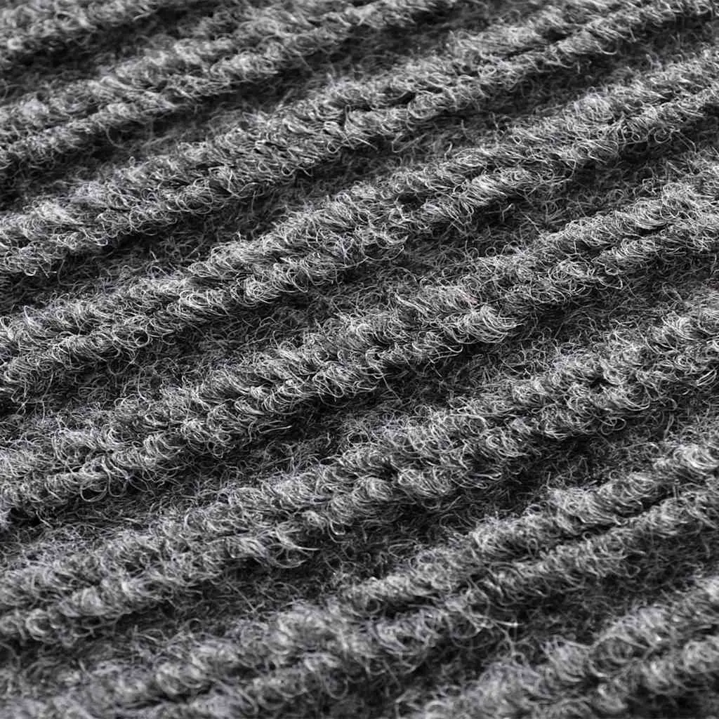 Grey Door Mat 117x220cm PVC Non-slip Backing Floor Protection