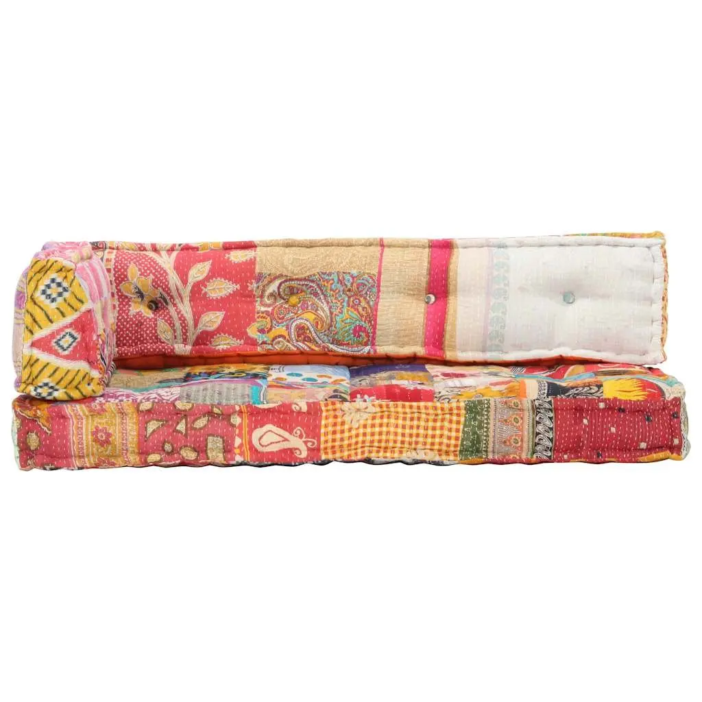 Pallet Sofa Cushion Multicolour Patchwork Cotton Fabric Padding Comfort Home