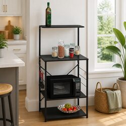Practical 4-Tier Kitchen Storage Cabinet for Home Use