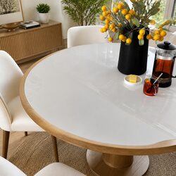Versatile Round Table Protector for Everyday Use - 110cm