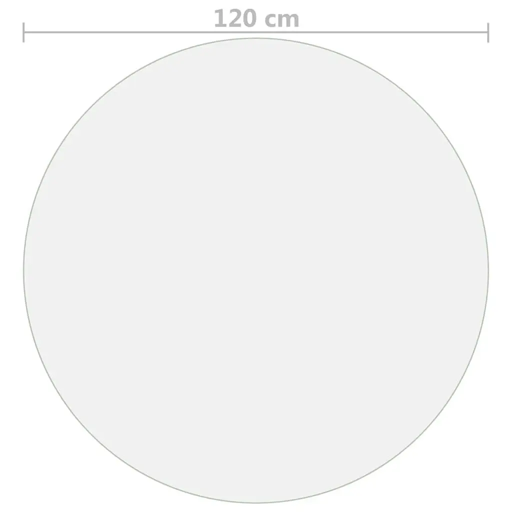 Round Table Protector PVC 120cm Transparent Waterproof Furniture Protection Film
