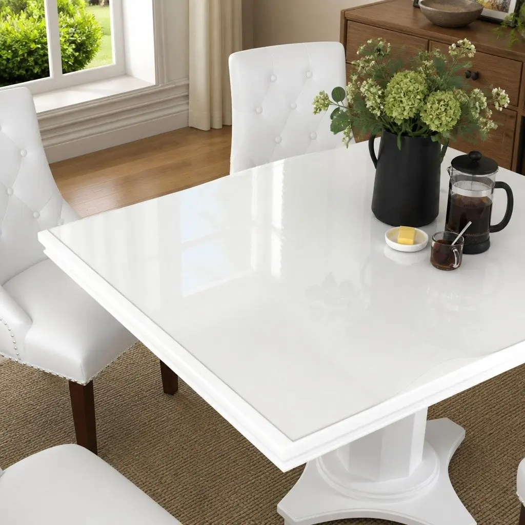 Table Protector Film PVC Rectangle 120x90cm Transparent