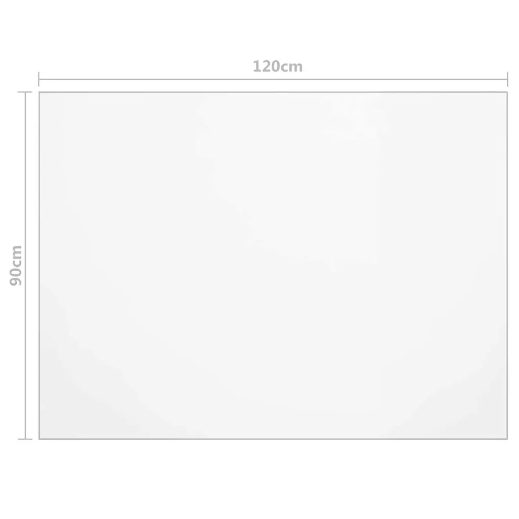 Table Protector Film PVC Rectangle 120x90cm Transparent