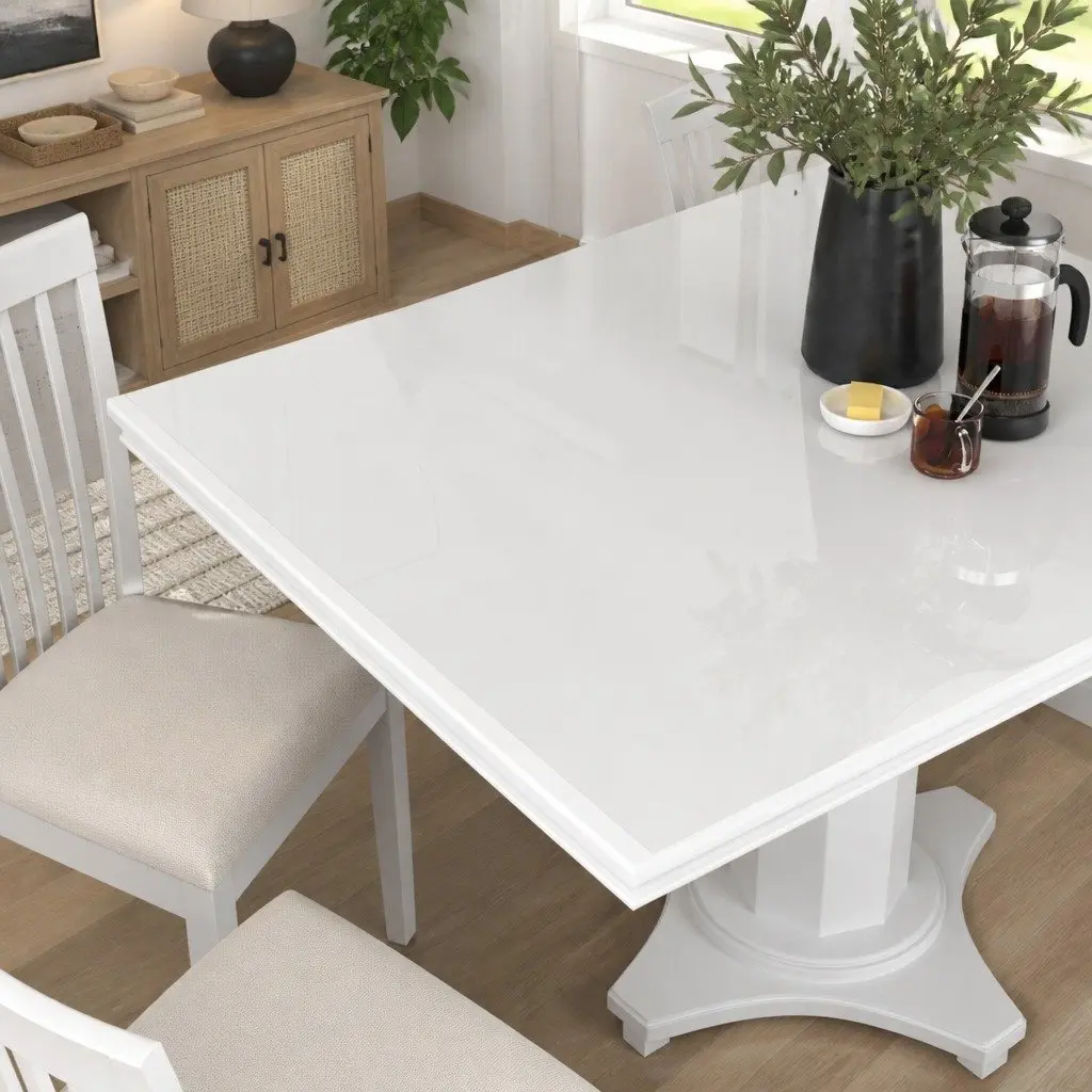 Table Protector PVC Rectangular 160 x 90 cm Transparent