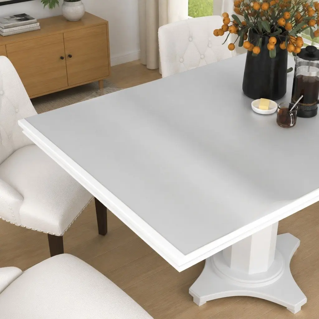 Table Protector Mat PVC 180 x 90 cm Transparent Waterproof
