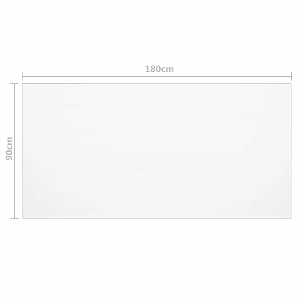 Table Protector Mat PVC 180 x 90 cm Transparent Waterproof