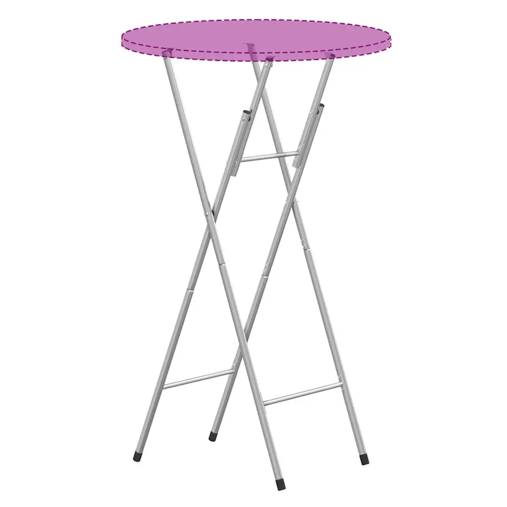 Folding Bar Table Legs Silver Galvanised Steel Replacement Base Support Frame