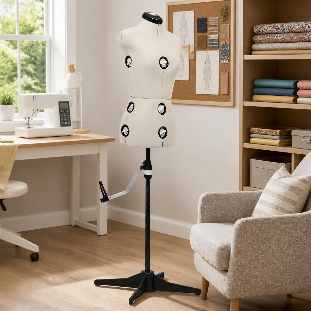 Adjustable Dress Form for Fashion and Retail Use