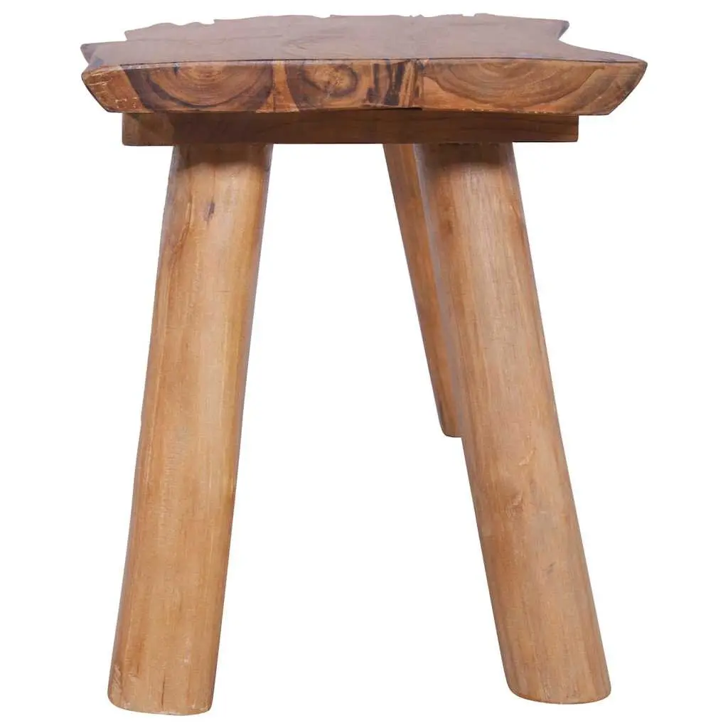 Solid Teak Wood Garden Bench 120 cm Brown Indoor Outdoor Seating Furniture