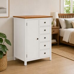 Functional Solid Oak Wardrobe Cabinet for Any Home