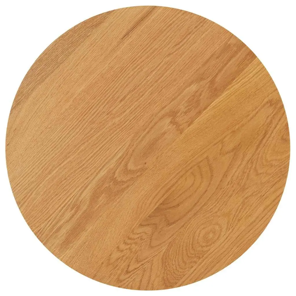 Wooden Side Table Oak Wood Frame 40x50 cm Brown