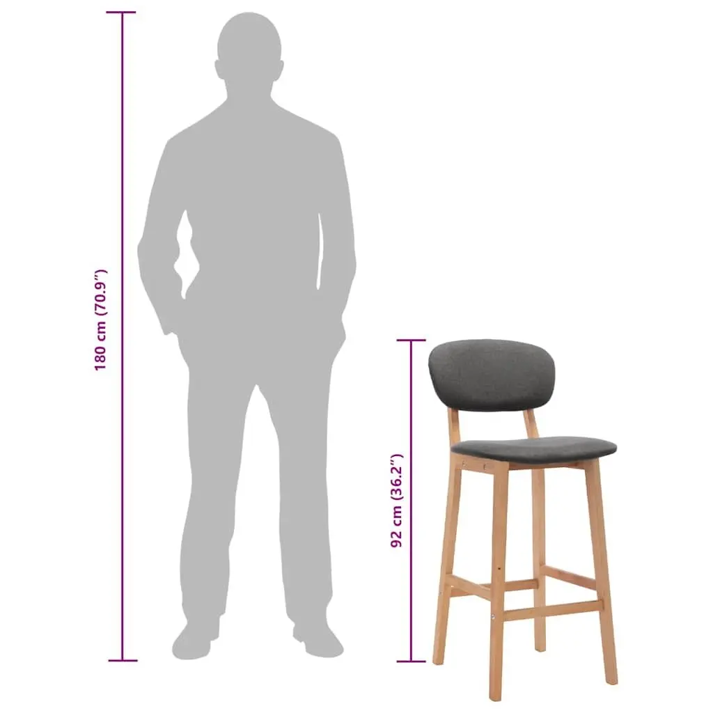Set of 2 Bar Stools for Home or Office Use