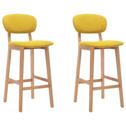 Functional Yellow Bar Stools Set of 2 for Any Setting