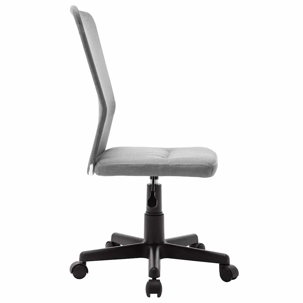 Office Chair Mesh Fabric Mid Back Adjustable Height Grey