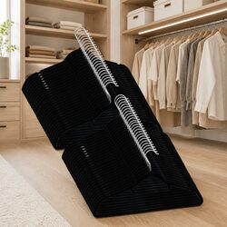 50 Pack Practical Velvet Clothes Hangers for Home Use