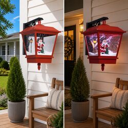 Christmas LED Wall Lamp with Snow Effect for Home and Business 40x27x45cm