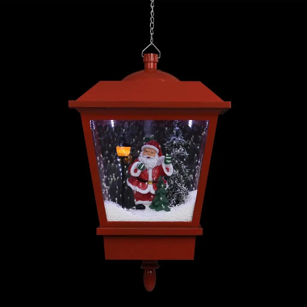 Christmas Hanging Lamp LED Light Snow Falling Design 27x27x45cm Holiday