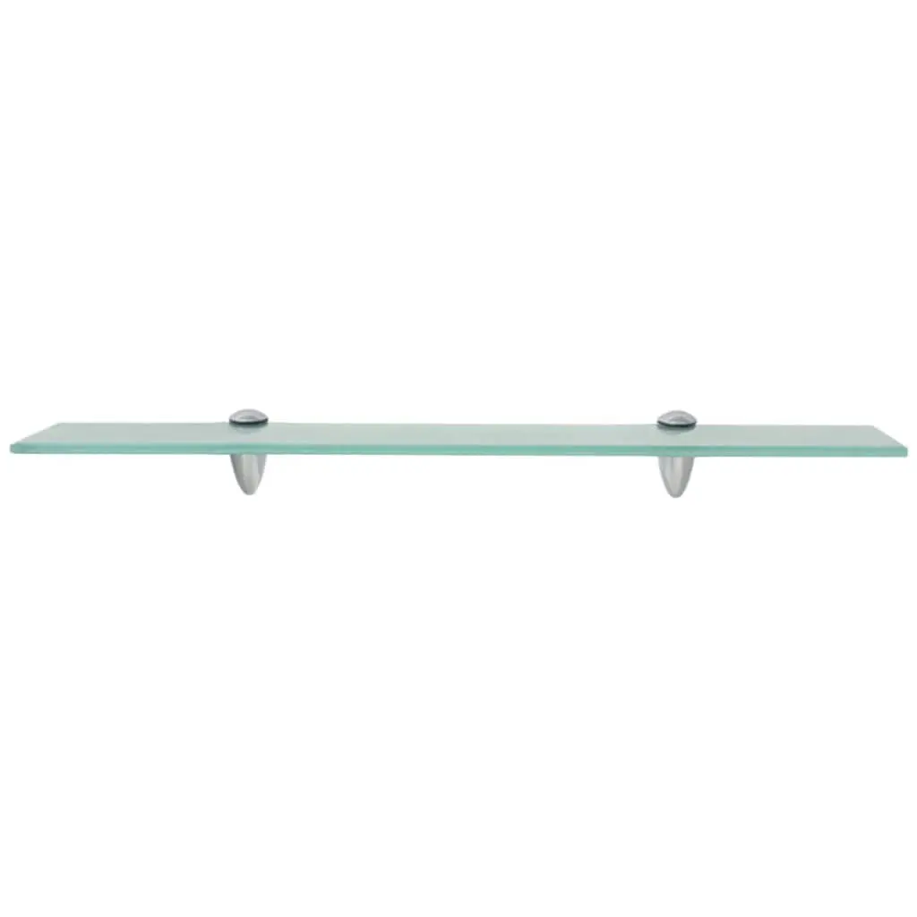 Floating Wall Shelves Glass 60x10 cm Transparent 2 Piece Modern Display Ledge