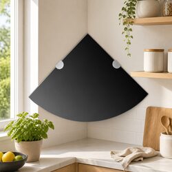 Versatile Black Corner Shelves for Any Room