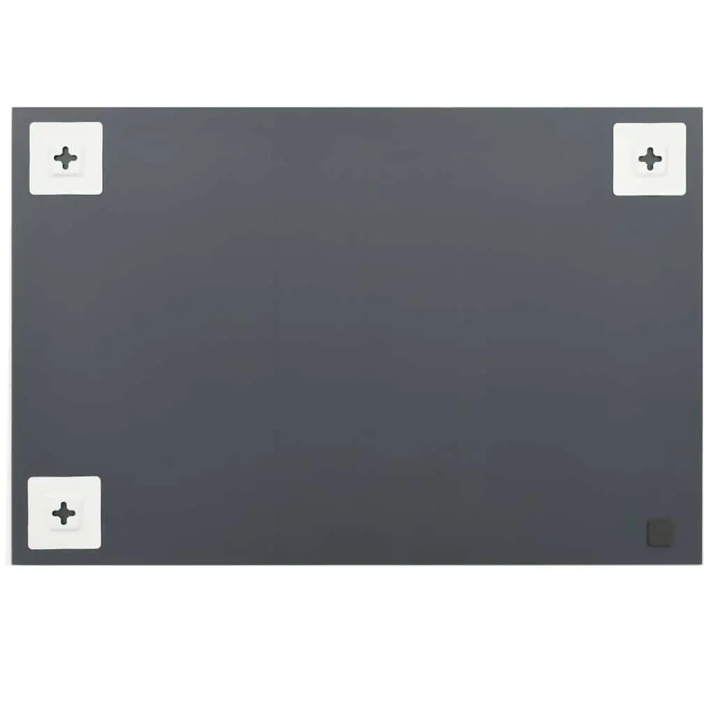 Rectangular Wall Mirror 60x40 cm Glass Silver Decor Home Bedroom Living Room