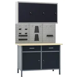 Black Workbench and Panels for Your Workshop Needs