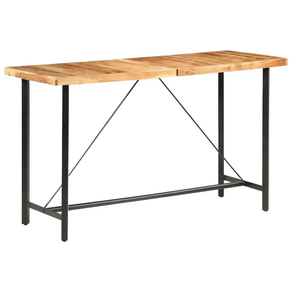 9 Piece Bar Set with Stools Solid Wood Industrial Style Kitchen Dining Furniture