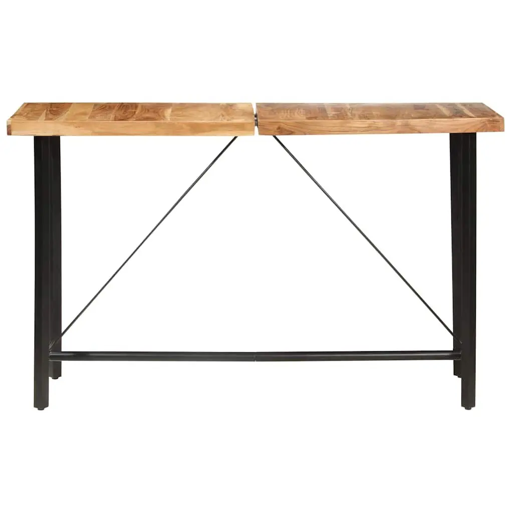 9 Piece Bar Set with Stools Solid Wood Industrial Style Kitchen Dining Furniture