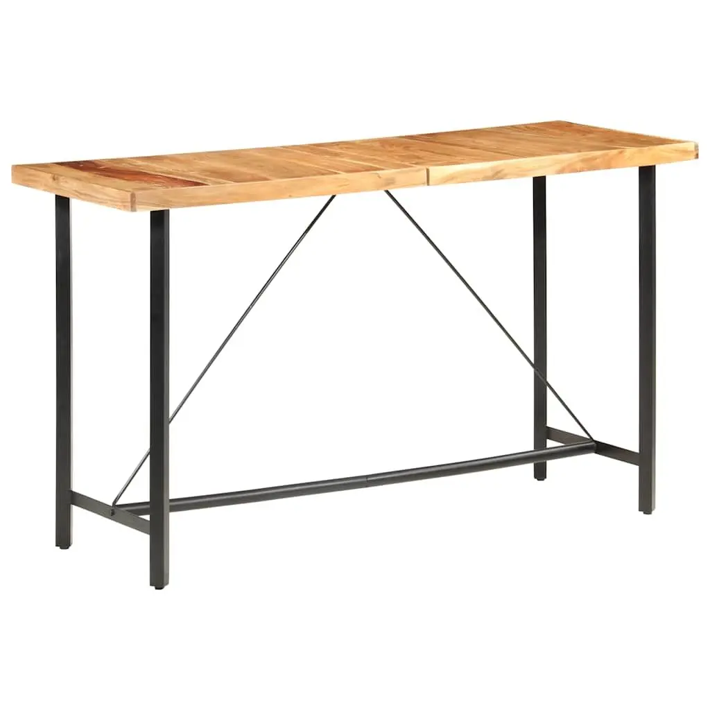 9 Piece Bar Set with Stools Solid Wood Industrial Style Kitchen Dining Furniture