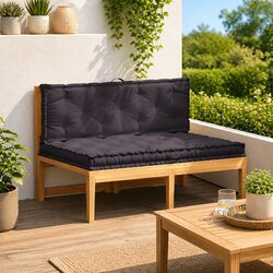 Pallet Floor Cushions 2 pcs Cotton Anthracite Garden Sofa Seat Pad Comfort