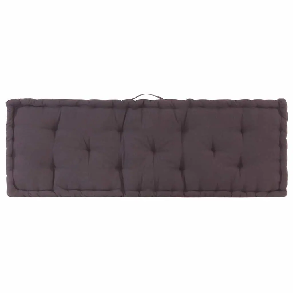 Pallet Floor Cushions 2 pcs Cotton Anthracite Garden Sofa Seat Pad Comfort
