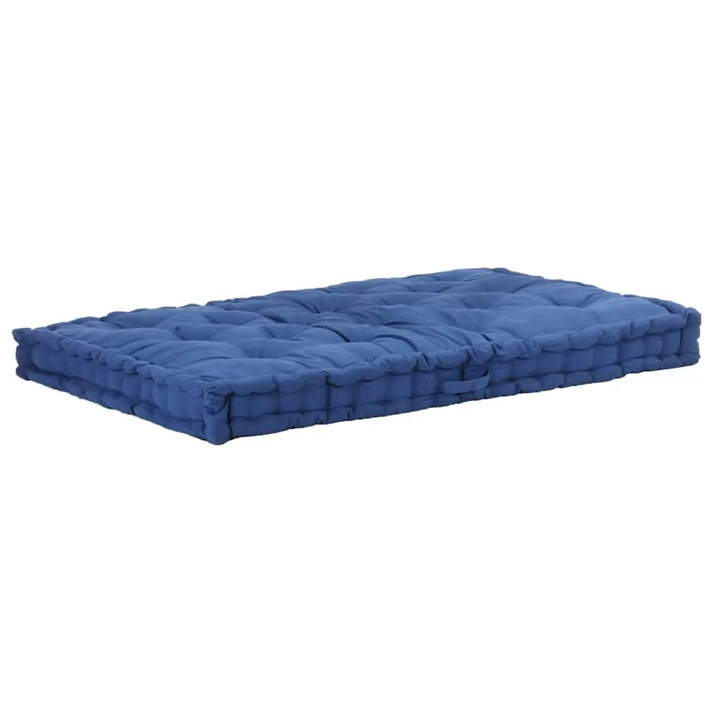 Pallet Floor Cushions 2 Pieces Cotton Blue Seat Pad Garden Sofa Bench Comfort