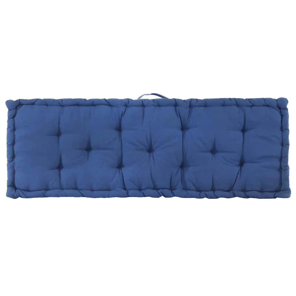 Pallet Floor Cushions 2 Pieces Cotton Blue Seat Pad Garden Sofa Bench Comfort