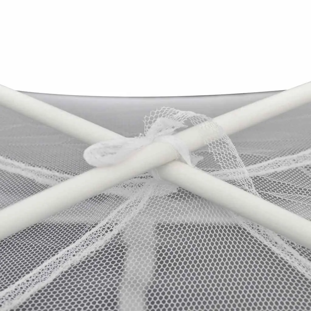 Camping Tent Fiberglass Poles 200x150x145 cm Mosquito Screen White Outdoor