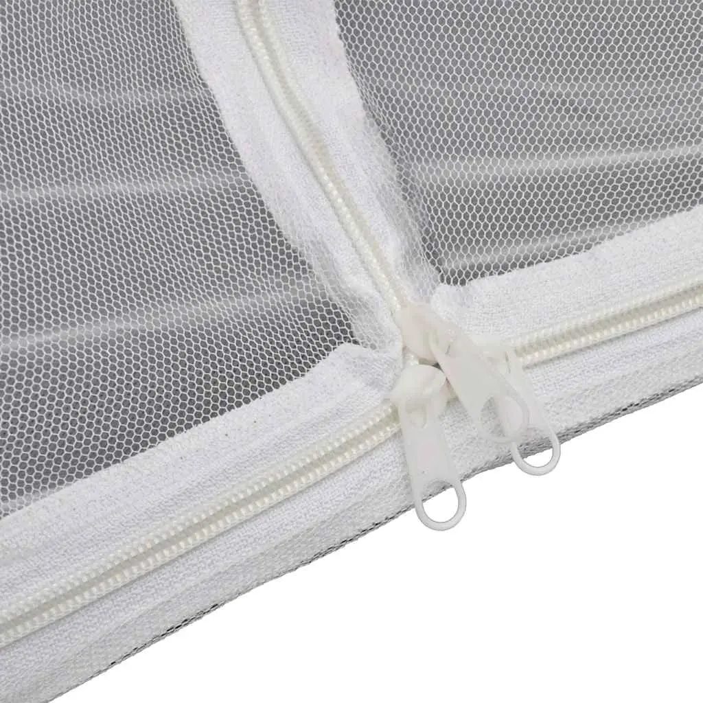 Camping Tent Fiberglass Poles 200x150x145 cm Mosquito Screen White Outdoor
