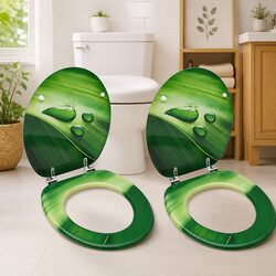 Functional Toilet Seats with Lids for Everyday Use, 2 Pack