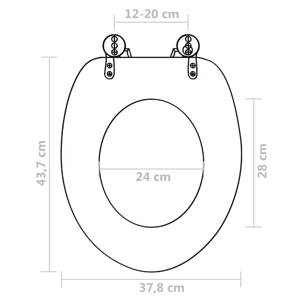 Toilet Seats with Lid 2 Pack Water Drop Design Bathroom Fixture Accessories